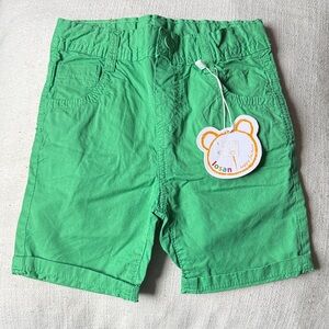 Kids Green Casual Shorts